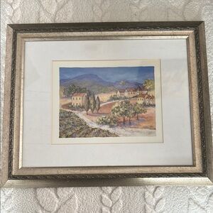 Picture with a view of the wall